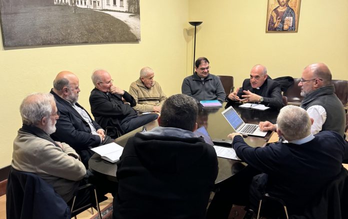 con los sacerdotes del Arciprestazgo Virgen Grande